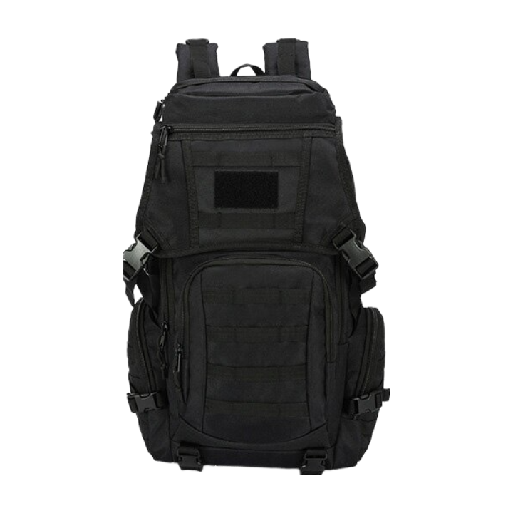 Anypack Backpack Black Camping Hiking Daypack Army Rucksack Outdoor Fishing Sport Hunting Climbing Waterproof Bag 50L-Backpacks-PEROZ Accessories