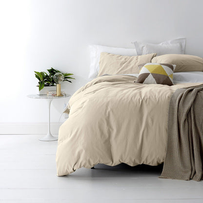 Park Avenue European Vintage Wash 100% Cotton Quilt Cover Set-PEROZ Accessories