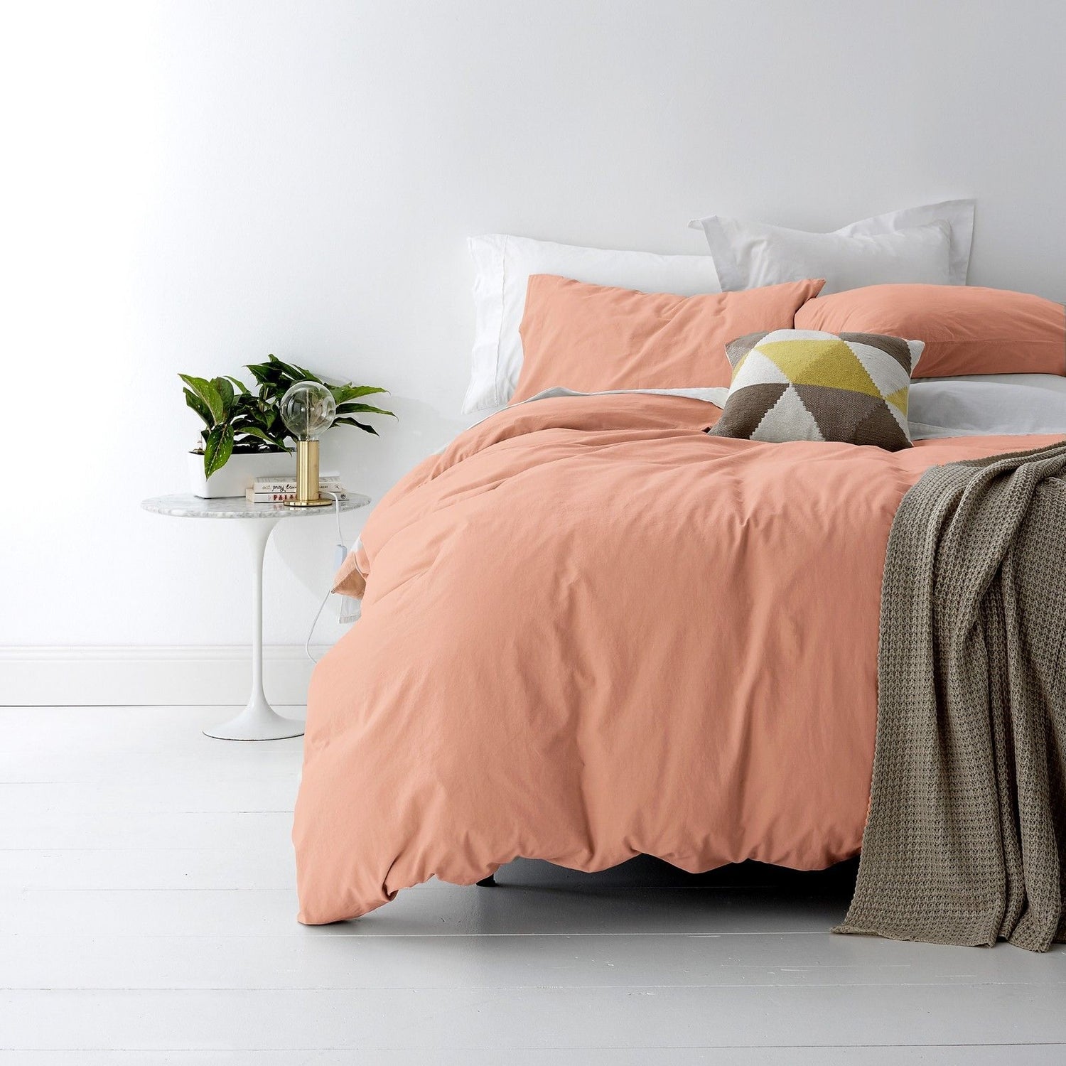 Park Avenue European Vintage Wash 100% Cotton Quilt Cover Set-PEROZ Accessories