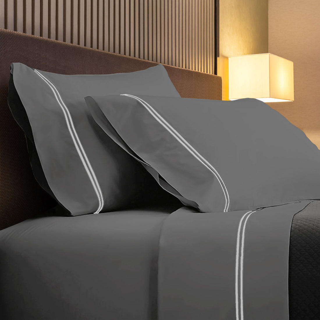 Renee Taylor 1000TC Sorrento Sheet Set Cotton Soft Touch Hotel Quality Bedding-Bed Linen-PEROZ Accessories