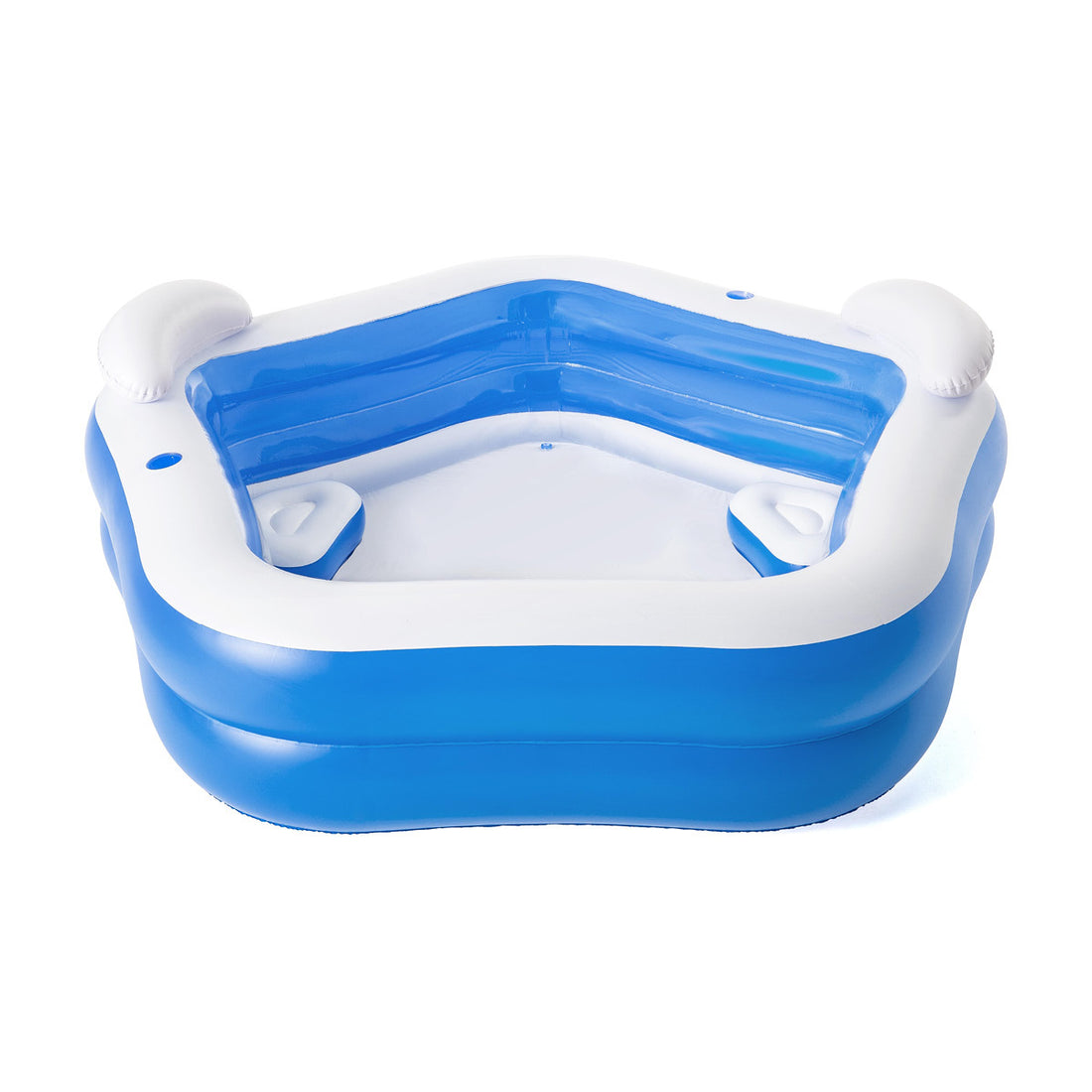 Bestway Inflatable Pentagon Shaped Pool Fitted With Headrests &amp; Seats 575L-Home &amp; Garden &gt; Pool &amp; Accessories-PEROZ Accessories