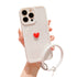 Anymob iPhone White And Red 3D Love Heart Bracelet Phone Case Shockproof Soft Silicone Cover-Mobile Phone Cases-PEROZ Accessories