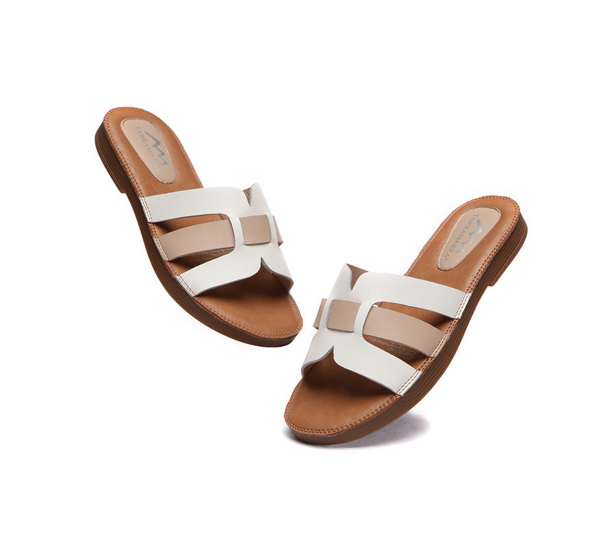 Tarramarra Ultra Soft Open Toe Woven Flat Sandals Women Sandals-Sandals-PEROZ Accessories