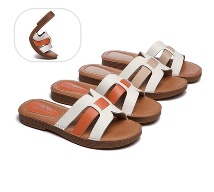 Tarramarra Ultra Soft Open Toe Woven Flat Sandals Women Sandals-Sandals-PEROZ Accessories