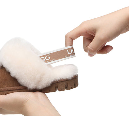 Kids Sling back UGG Slipper Kids Waffle Plus-Slippers-PEROZ Accessories