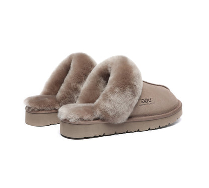 Australian Shepherd UGG Slippers Australia Premium Sheepskin Women Muffin Slipper Special-Slippers-PEROZ Accessories