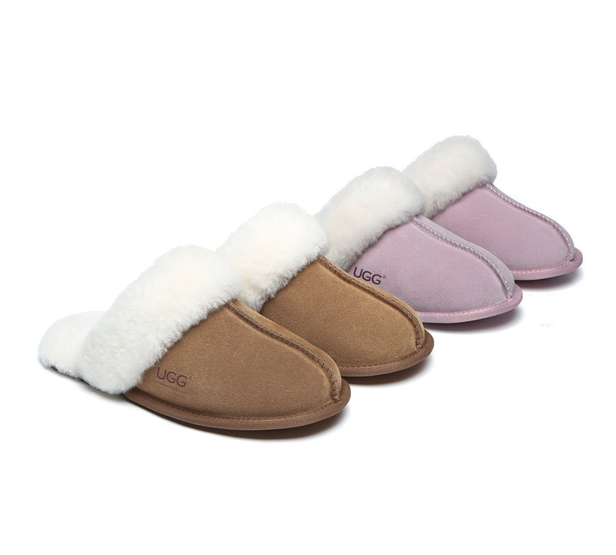 Ugg Australian Shepherd Soft Sole Slippers Unisex Rosa-Slippers-PEROZ Accessories