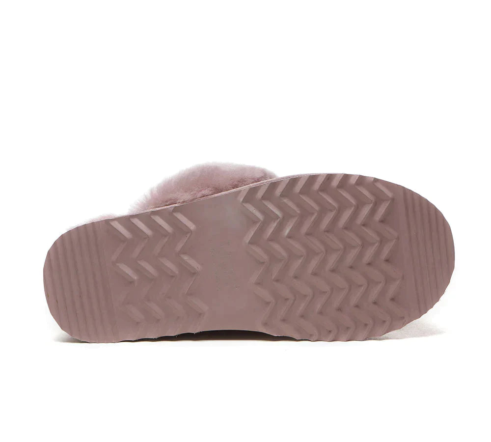 Australian Shepherd UGG Muffin Platform Slipper-Slippers-PEROZ Accessories