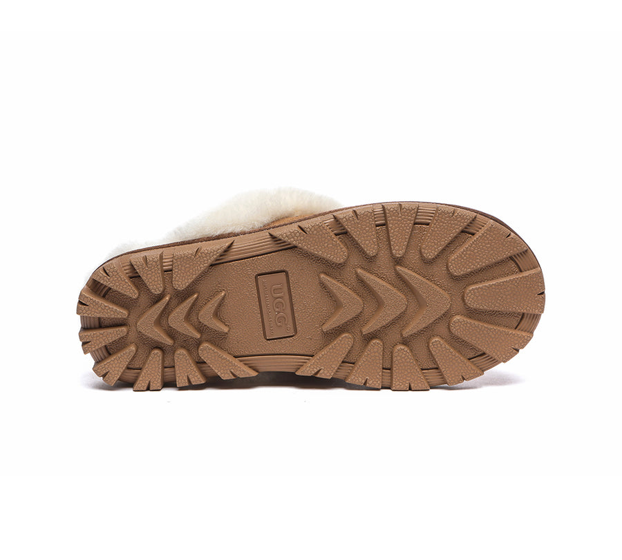Australian Shepherd Ugg Slingback Slippers Unisex Waffle Plus-Slippers-PEROZ Accessories
