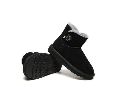Australian Shepherd Ugg Boots Nolan Kids Mini Button-Kid Boots-PEROZ Accessories