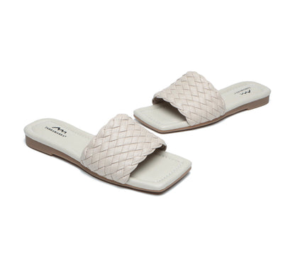 TARRAMARRA Open Toe Woven Flat Sandals Women Taunia-Sandals-PEROZ Accessories