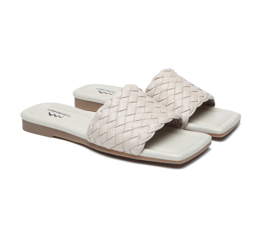 TARRAMARRA Open Toe Woven Flat Sandals Women Taunia-Sandals-PEROZ Accessories