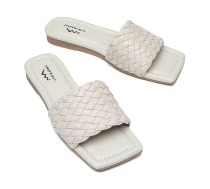TARRAMARRA Open Toe Woven Flat Sandals Women Taunia-Sandals-PEROZ Accessories
