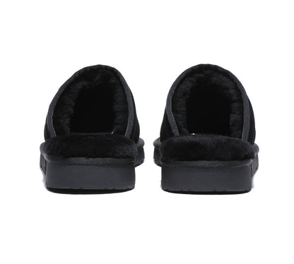 TARRAMARRA Sheepskin Wool Larry Men Scuff-Slippers-PEROZ Accessories