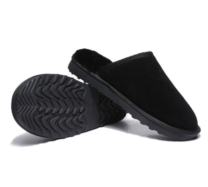 TARRAMARRA Sheepskin Wool Larry Men Scuff-Slippers-PEROZ Accessories