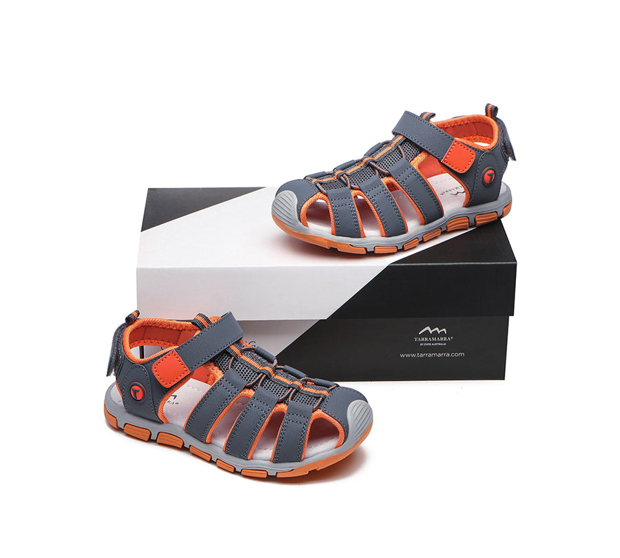 TARRAMARRA Kids Hook and Loop Roma Sporty Kids Sandals-Sandals-PEROZ Accessories