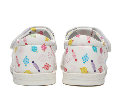 TARRAMARRA Kids Hoop and Loop Roma Candy Girls Sandals-Sandals-PEROZ Accessories