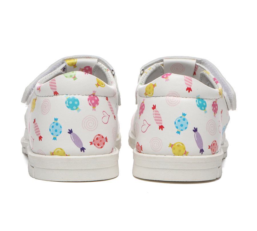 TARRAMARRA Kids Hoop and Loop Roma Candy Girls Sandals-Sandals-PEROZ Accessories