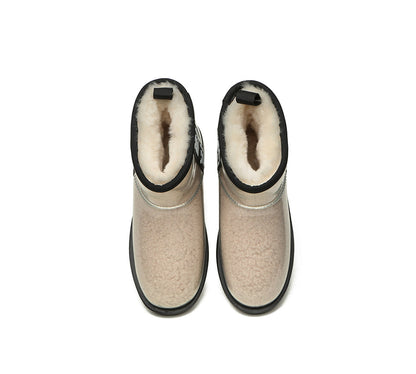 Australian Shepherd UGG Boots Clear Waterproof and Shearling Women Coated Classic-Boots-PEROZ Accessories