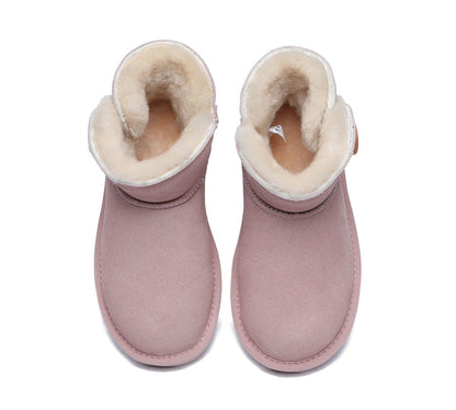 Australian Shepherd Ugg Boots Nolan Kids Mini Button-Kid Boots-PEROZ Accessories
