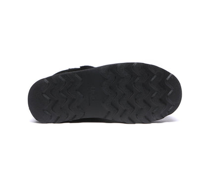 Australian Shepherd Hook and Loop Platform Ugg Boots Women Vigour-Boots-PEROZ Accessories