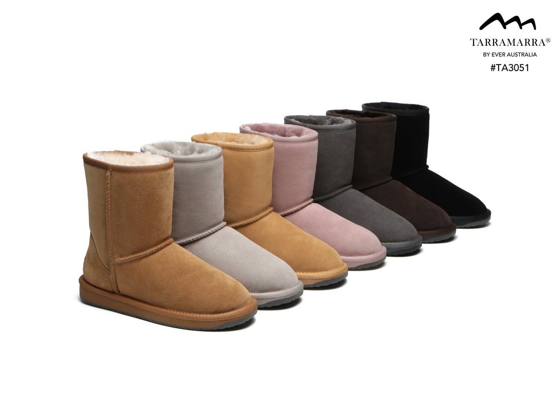 TARRAMARRA Premium Australian Sheepskin Wool Boots Unisex Short Classic Plus-Boots-PEROZ Accessories