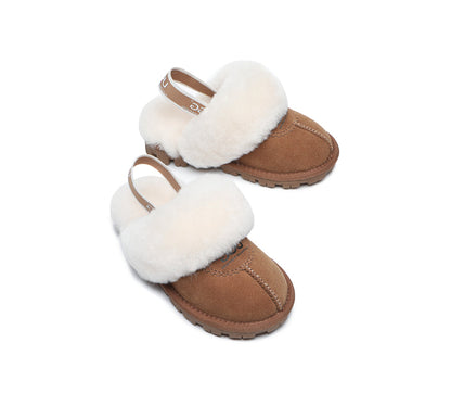Kids Sling back UGG Slipper Kids Waffle Plus-Slippers-PEROZ Accessories