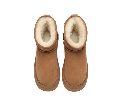 Australian Shepherd UGG Thick Bottom Mini Classic-Boots-PEROZ Accessories