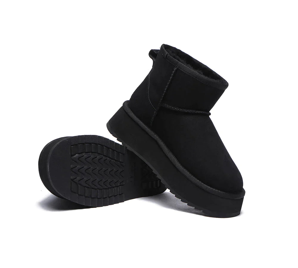 Australian Shepherd UGG Thick Bottom Mini Classic-Boots-PEROZ Accessories