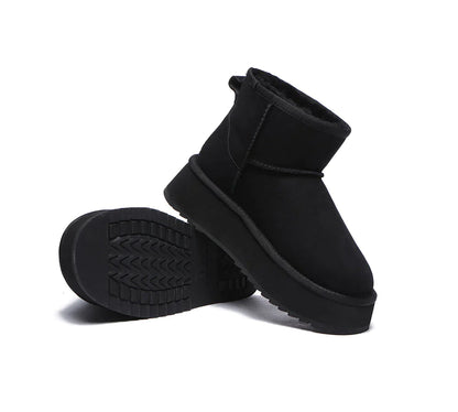 Australian Shepherd UGG Thick Bottom Mini Classic-Boots-PEROZ Accessories
