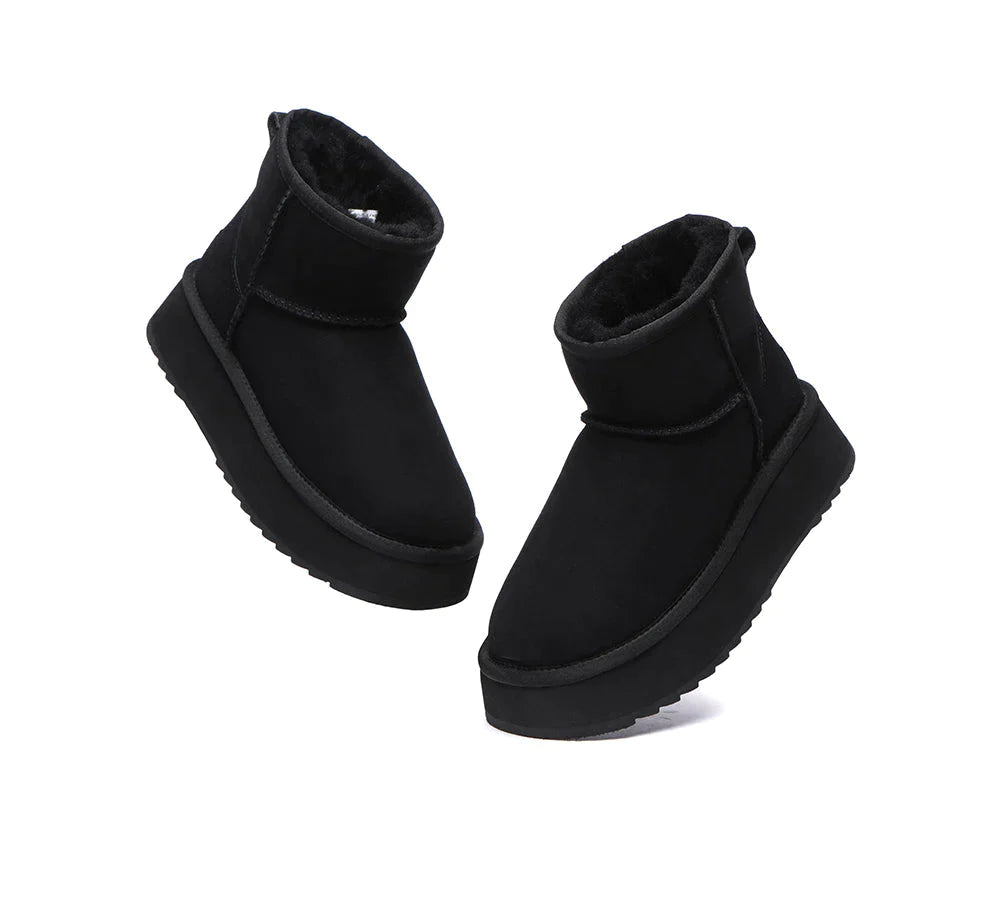 Australian Shepherd UGG Thick Bottom Mini Classic-Boots-PEROZ Accessories