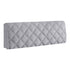 Anyhouz Headboard Cover Dark Gray Criss Cross Pattern Super Soft Smooth Quilted Velvet Bed Back Dust Protector Cover 150x70cm-Bed Headboard-PEROZ Accessories