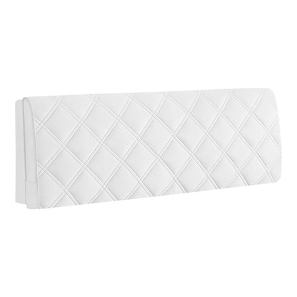 Anyhouz Headboard Cover Off White Criss Cross Pattern Super Soft Smooth Quilted Velvet Bed Back Dust Protector Cover 150x70cm-Bed Headboard-PEROZ Accessories