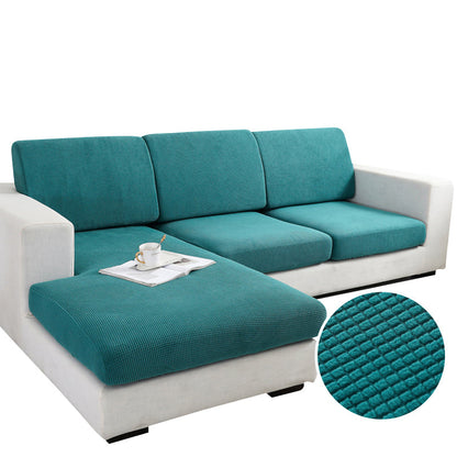Anyhouz Sofa Cover Teal Blue Polyester Thick Stretchable Cushion For Living Room 1Pc Enlarge Size 90-130cm-Slipcovers-PEROZ Accessories
