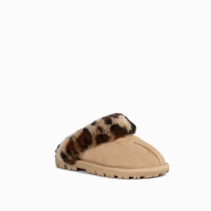 Ugg Kids Coquette Slipper (Leopard Print)(Water Resistant)-Slippers-PEROZ Accessories
