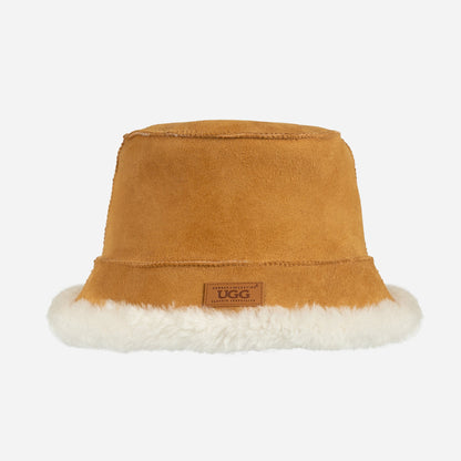 Ugg Sheepskin Reversible Bucket Hat-Hats-PEROZ Accessories