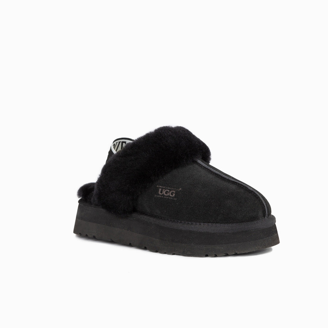 Ugg Platform Slipper (Elastic Backstrap)-Slippers-PEROZ Accessories