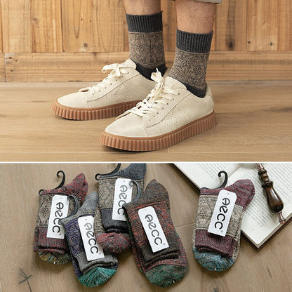 Anysox 5 Pairs Size 5-11 Fashion Socks High Quality Colorful Cotton for Men-Socks-PEROZ Accessories