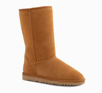 Ugg Boots Genuine Australian Sheepskin Unisex Long Classic Suede-Boots-PEROZ Accessories