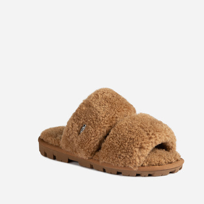 Ugg Evelyn Curly Slide-Boots-PEROZ Accessories