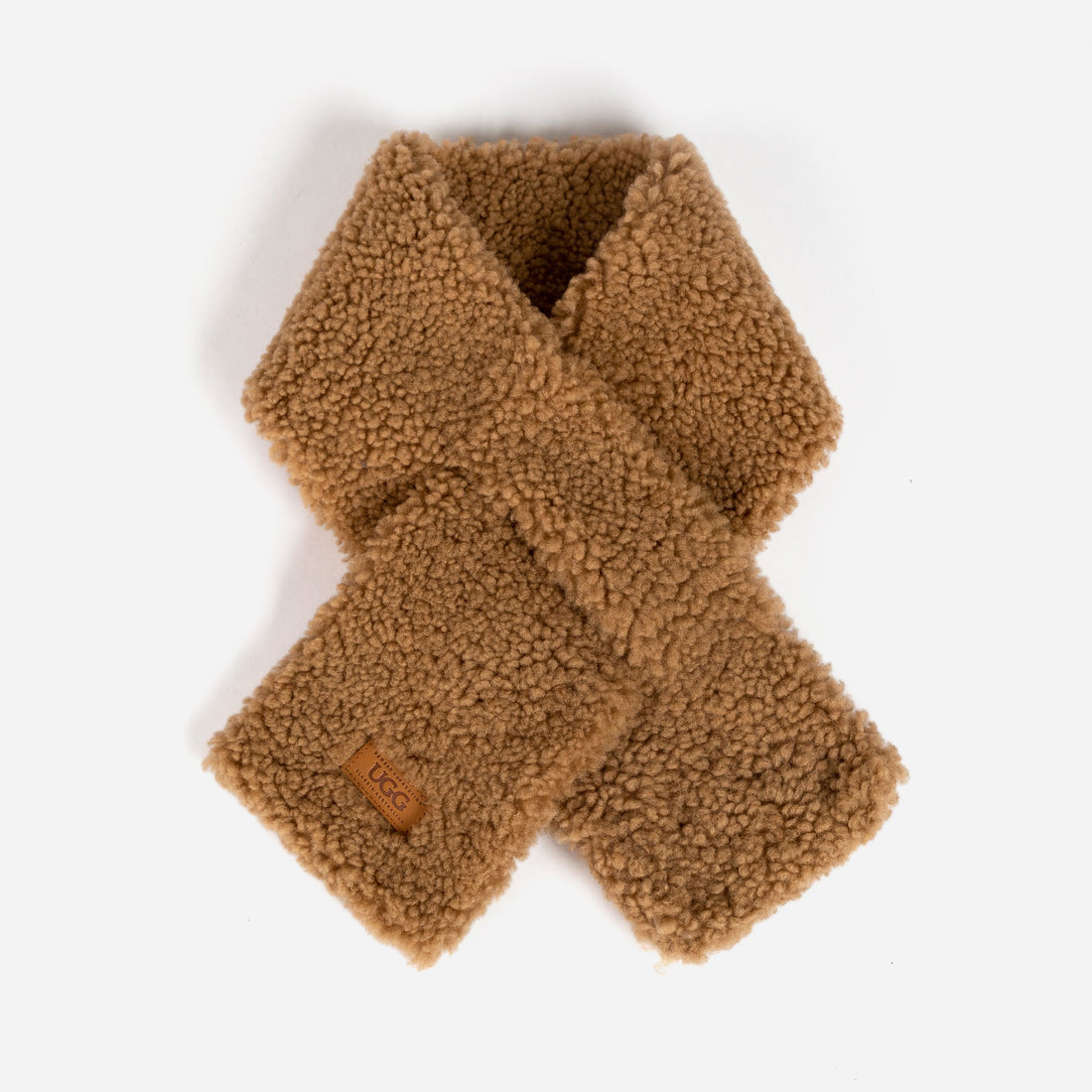 Ugg Curly Sheepskin Scarf-Scarves-PEROZ Accessories
