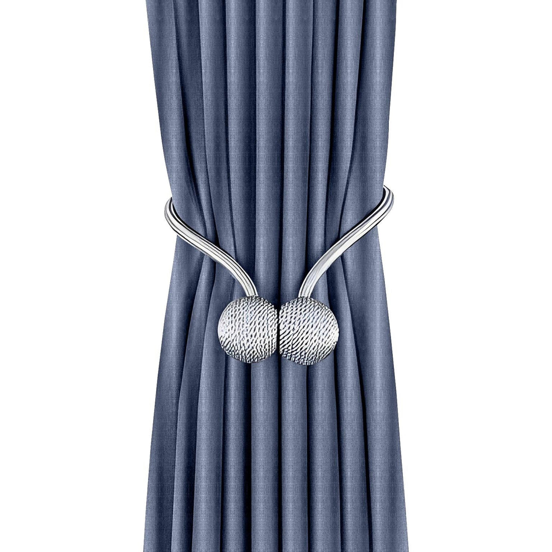 Anyhouz Curtains 100cm Yale Blue Premium Plain Design Window Drape Curtains for Beedroom Living Room-Curtains &amp; Drapes-PEROZ Accessories