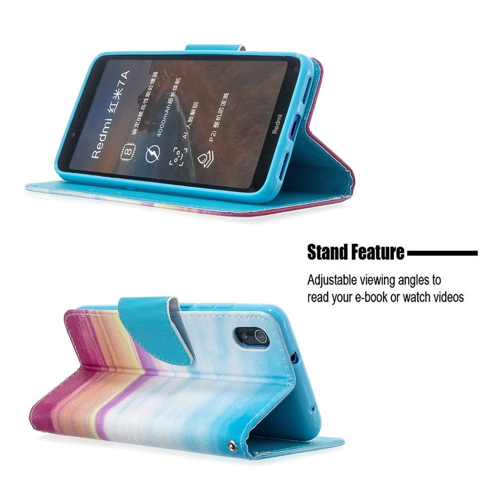Anymob Xiaomi Redmi Leather Case Flip Fashionable Sky Paint Cover Wallet-Mobile Phone Cases-PEROZ Accessories