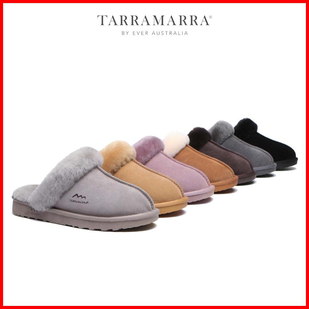 TARRAMARRA Premium Sheepskin Unisex Slippers Lyla-Slippers-PEROZ Accessories