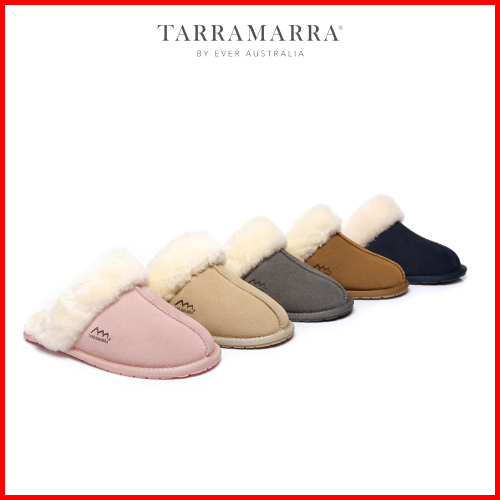 TARRAMARRA UGG Slippers Australia Premium Sheepskin Unisex Rosa Scuff-Slippers-PEROZ Accessories