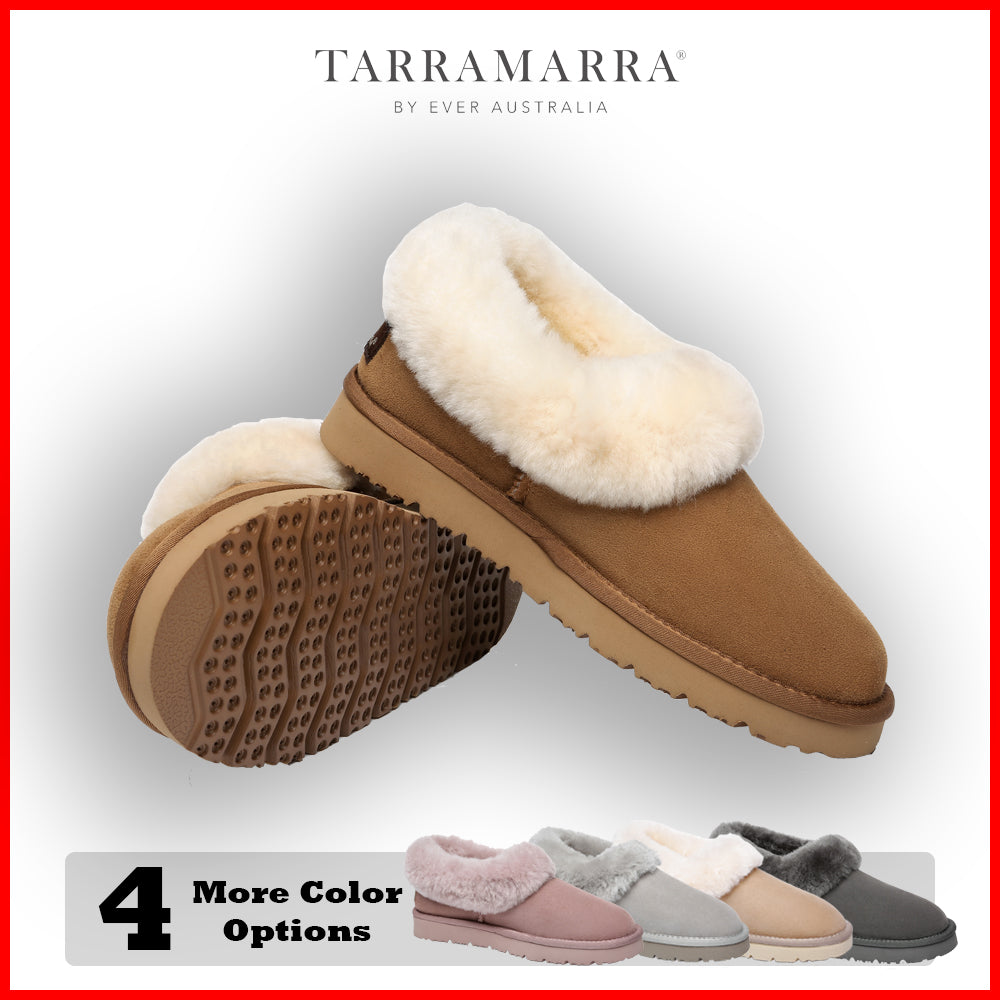 TARRAMARRA Clarrie UGG Sheepskin Wool Slipper Unisex-Slippers-PEROZ Accessories