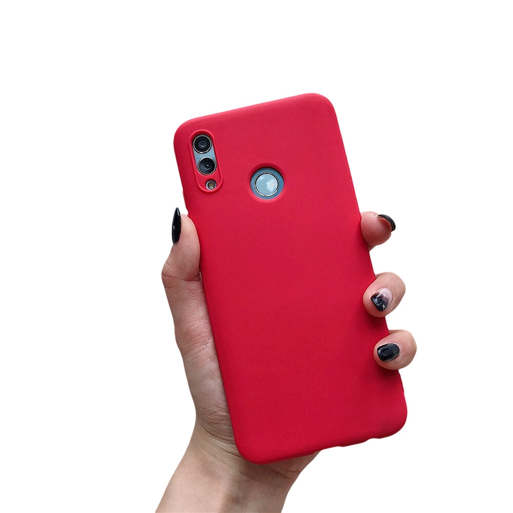 Anymob Samsung Hot Red Plain Candy Color Mobile Silicone Protective Case-Mobile Phone Cases-PEROZ Accessories