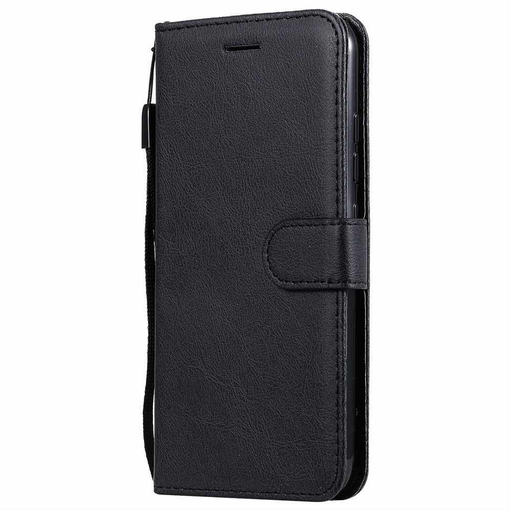Anymob Motorola Black Flip Leather Case Luxury Retro Book Wallet Mobile Phone Bag-Mobile Phone Cases-PEROZ Accessories
