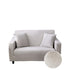 Anyhouz 2 Seater Sofa Cover Dirty White Style and Protection For Living Room Sofa Chair Elastic Stretchable Slipcover-Slipcovers-PEROZ Accessories
