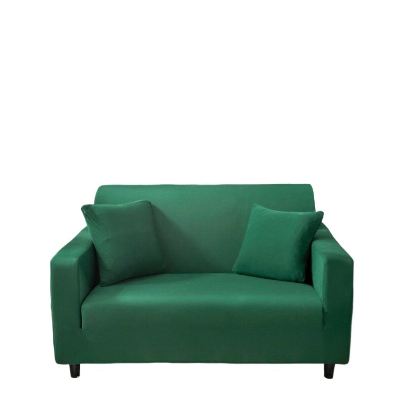 Anyhouz 2 Seater Sofa Cover Plain Green Style and Protection For Living Room Sofa Chair Elastic Stretchable Slipcover-Slipcovers-PEROZ Accessories